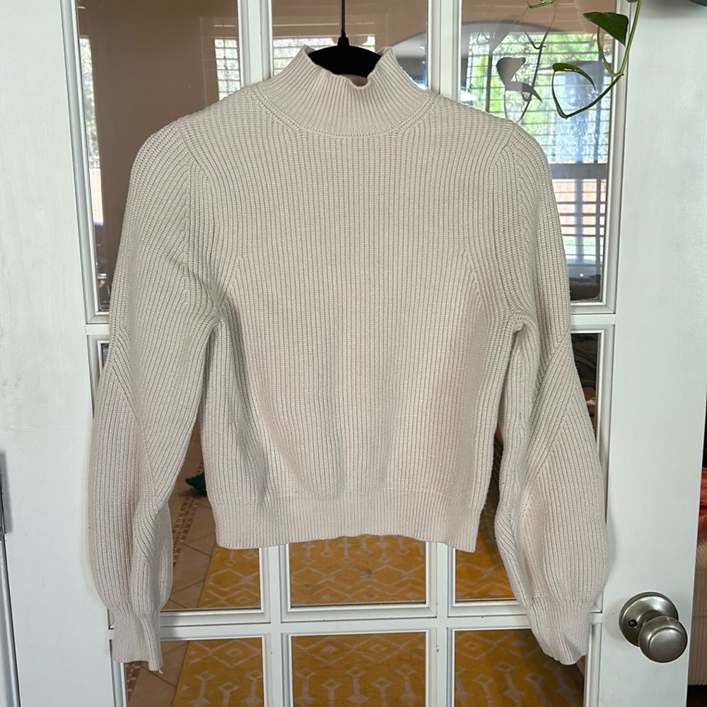Zara Cropped Turtleneck Sweater